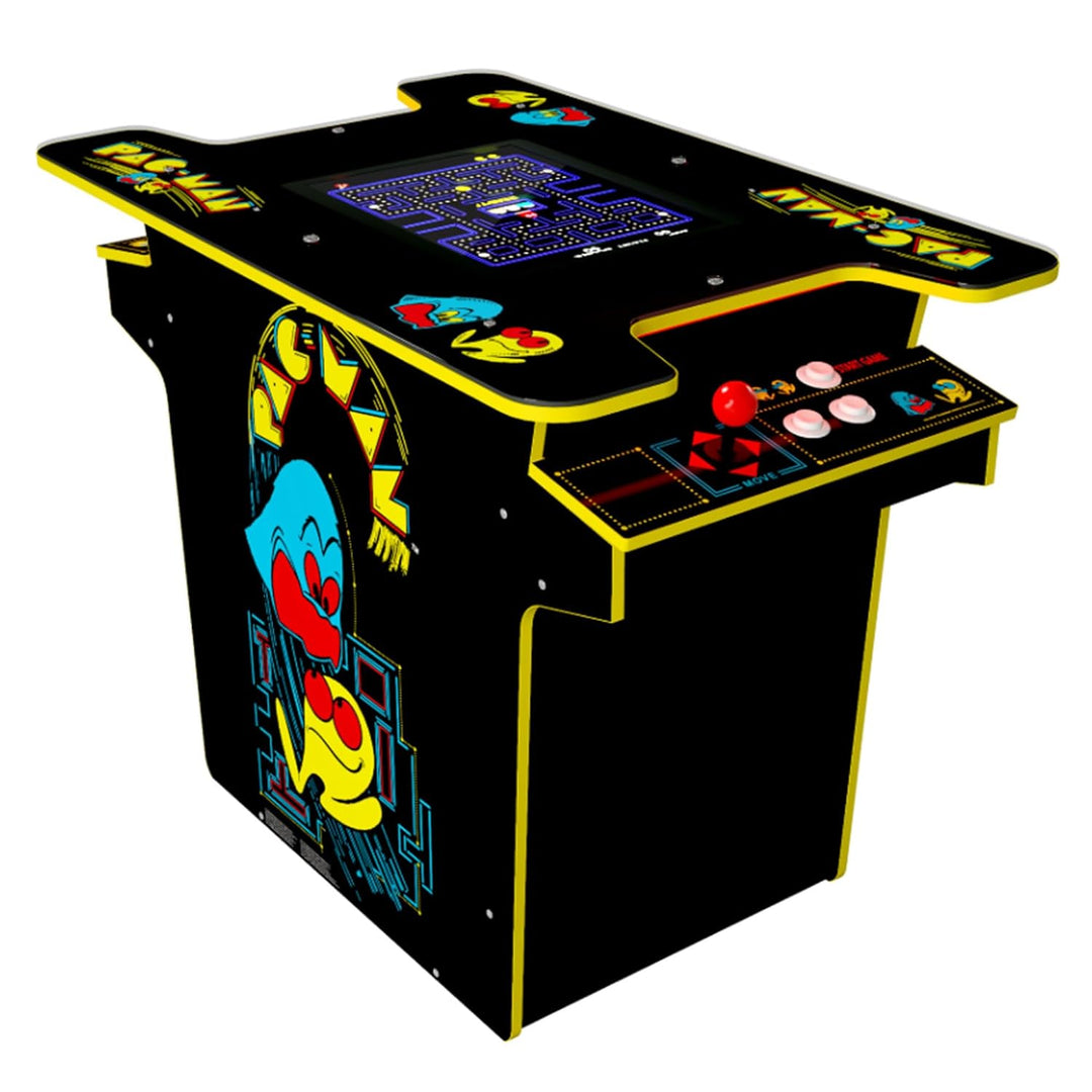 Arcade1Up PAC - MAN Head - to - Head Arcade Table with 12 Games, Multiplayer Control Panel, & 17 - Inch Color LCD Screen, Black Series Edition - Gapo Goods - 