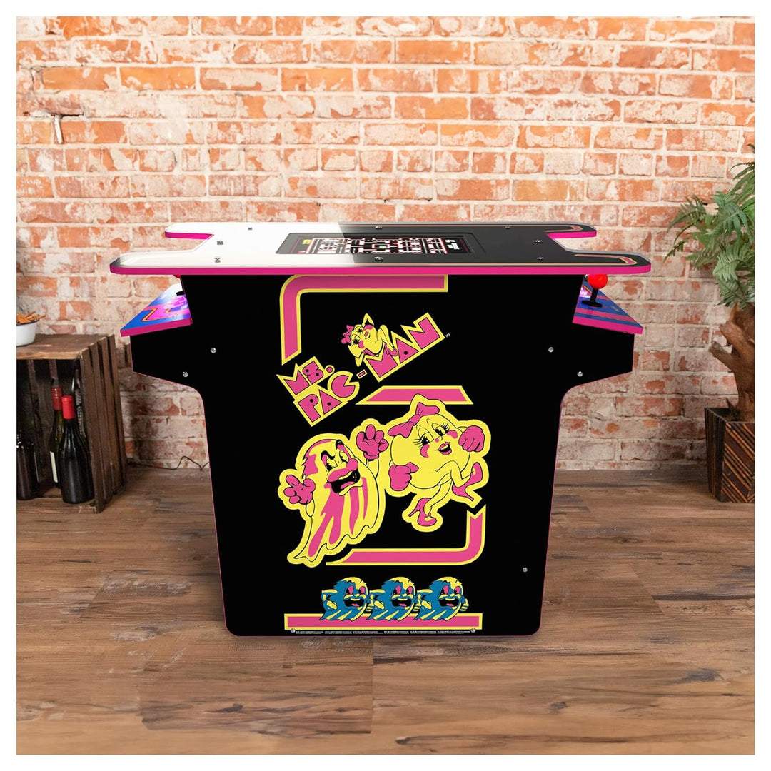 Arcade1Up PAC - MAN Head - to - Head Arcade Table with 12 Games, Multiplayer Control Panel, & 17 - Inch Color LCD Screen, Black Series Edition - Gapo Goods - 