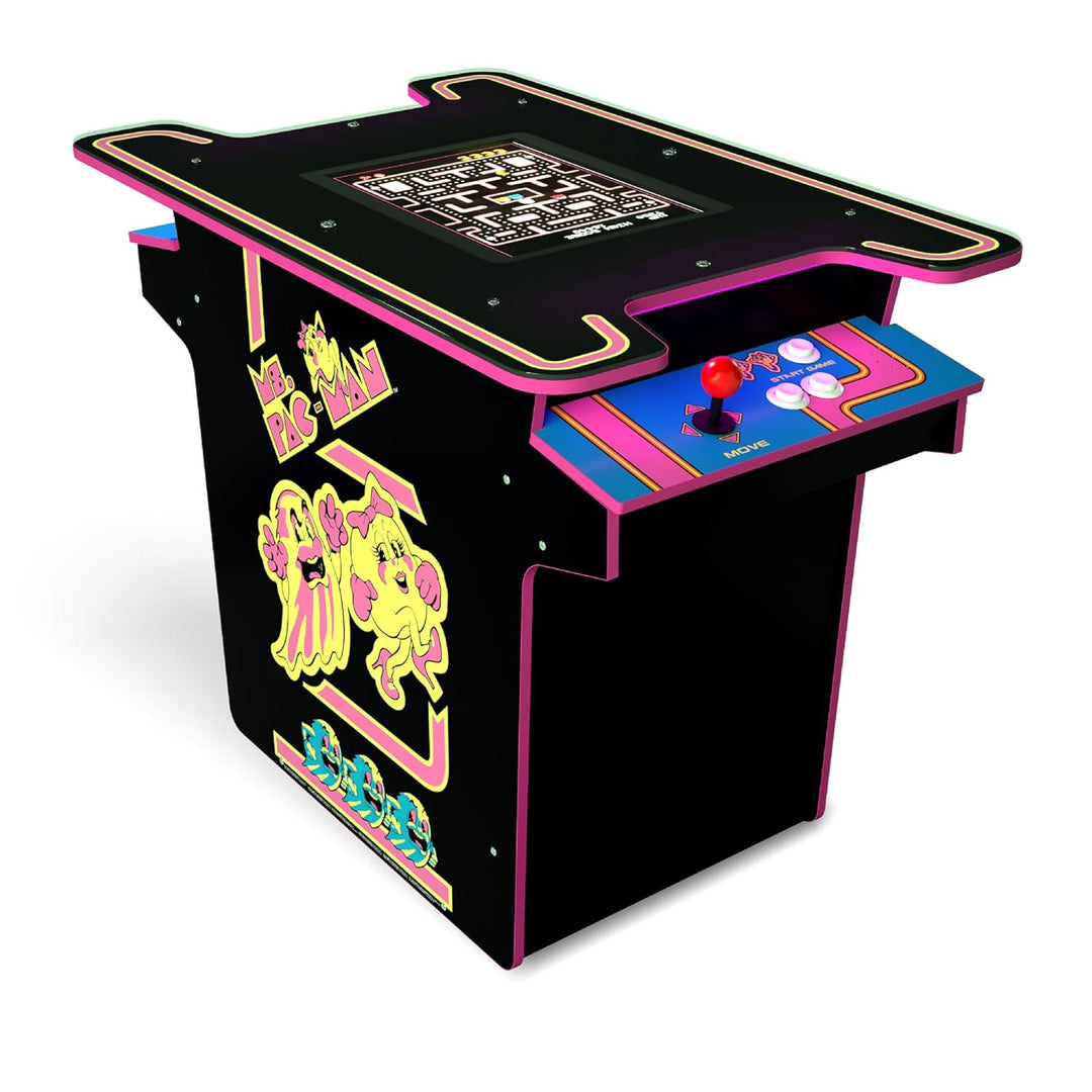 Arcade1Up PAC - MAN Head - to - Head Arcade Table with 12 Games, Multiplayer Control Panel, & 17 - Inch Color LCD Screen, Black Series Edition - Gapo Goods - 