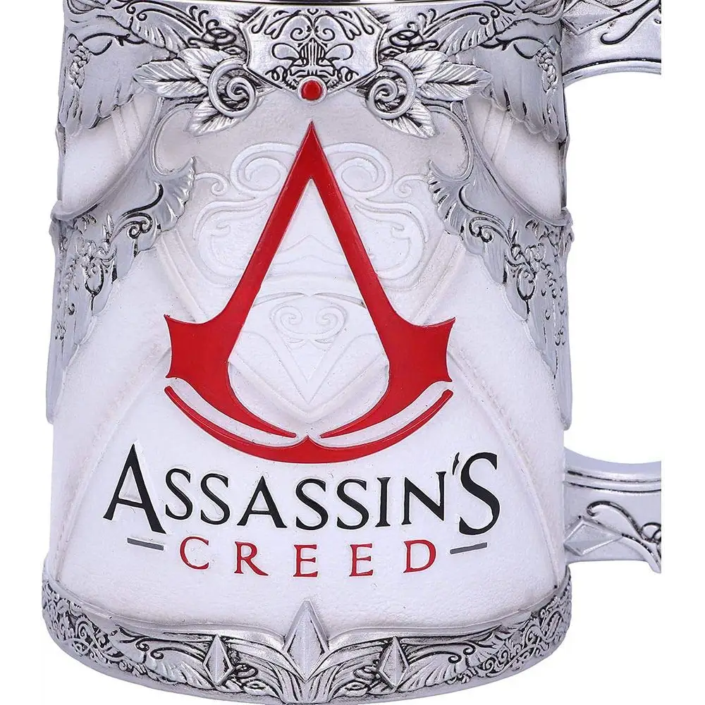 Nemesis Now Video Game Merch Tankard, Hand-Painted Resin Beer Mug, Stainless Steel Removable Insert, Gamer Gifts, 15.5cm - Assassin's Creed The Creed