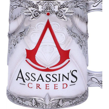 Nemesis Now Video Game Merch Tankard, Hand-Painted Resin Beer Mug, Stainless Steel Removable Insert, Gamer Gifts, 15.5cm - Assassin's Creed The Creed