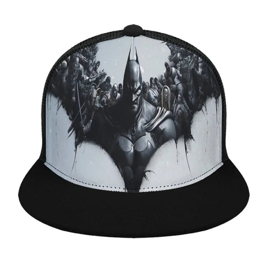 Batman Baseball Cap Flat Rear Hollow GOTHAM - Inspired Batman Baseball Cap - Flat Rear Design with Hollow Detail - Gapo Goods - Accessories