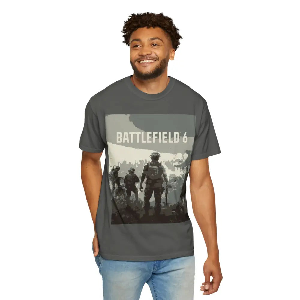 Battle Ready Tee with Relaxed Fit and Low Heat Vibes - Pepper / M - T-Shirt