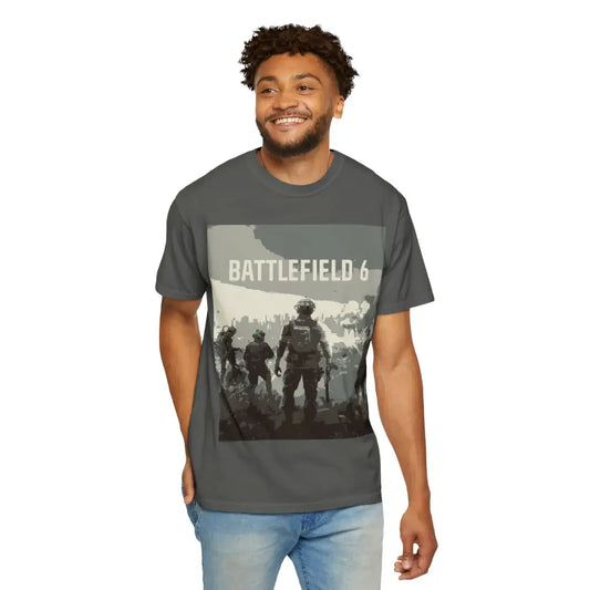 Battle Ready Tee with Relaxed Fit and Low Heat Vibes - Pepper / M - T-Shirt