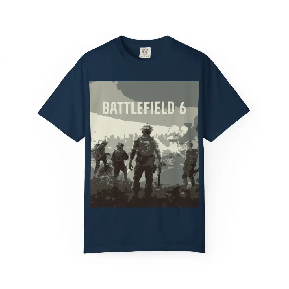 Battle Ready Tee with Relaxed Fit and Low Heat Vibes - True Navy / S - T-Shirt