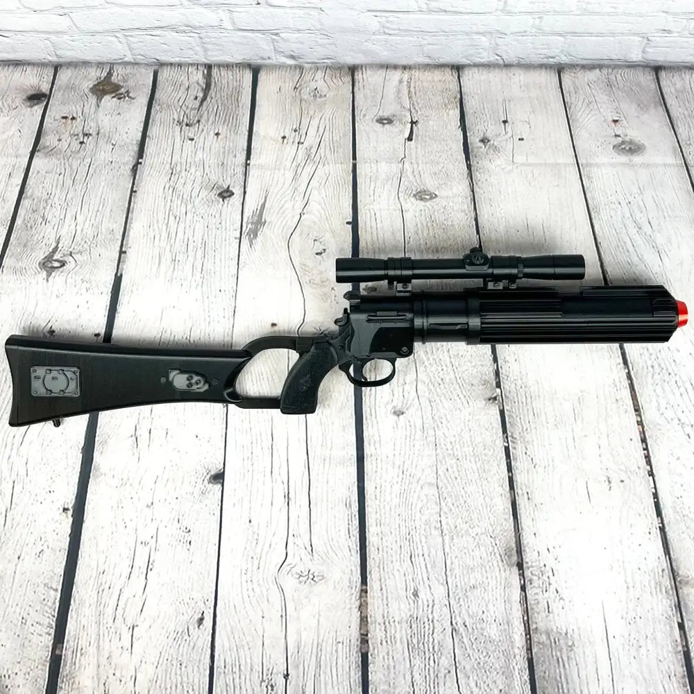 Boba Fett EE-3 Blaster Rifle Replica with Scope and Folding Stock Black