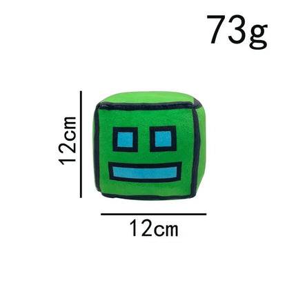 Geometry Dash Plush Toy – Soft Cuddly Plush Toy for Gamers | 12-Inch Stuffed Character A 12cm Plush Toy