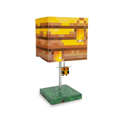 Minecraft Bee Lamp - Yellow Bee Nest Mood Light with 3D Puller | Kids Desk Lamp Home Decor