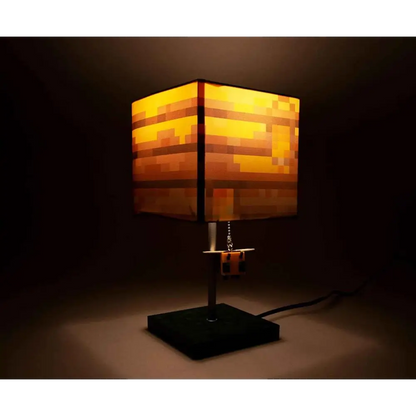 Minecraft Bee Lamp - Yellow Bee Nest Mood Light with 3D Puller | Kids Desk Lamp Home Decor