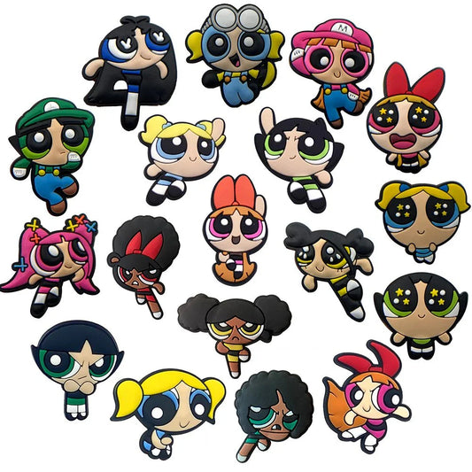 Cartoon Anime, Beautiful Brave Girl designs, Slipper Accessories, and Shoe Ornaments for Kids Gifts. - Gapo Goods - Charms