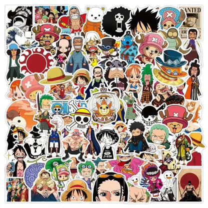 One Piece Stickers - Vibrant Anime Character Decals | Durable Laptop & Water Bottle Stickers Paper products