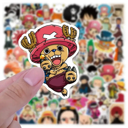 One Piece Stickers - Vibrant Anime Character Decals | Durable Laptop & Water Bottle Stickers Paper products