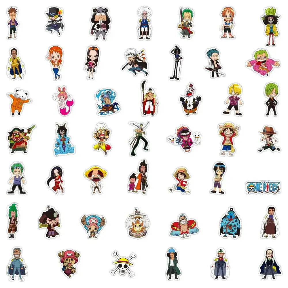 One Piece Stickers - Vibrant Anime Character Decals | Durable Laptop & Water Bottle Stickers Paper products
