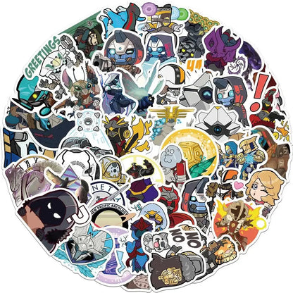 Destiny 2 Stickers - Durable Vinyl Decals for Laptops & Luggage, Colorful Gamer Accessories CHINA Paper products
