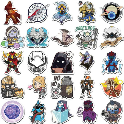 Destiny 2 Stickers - Durable Vinyl Decals for Laptops & Luggage, Colorful Gamer Accessories Paper products