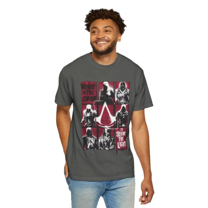 Chill Vibes Tee with Relaxed Fit and Sewn In Label - Pepper / M - T-Shirt