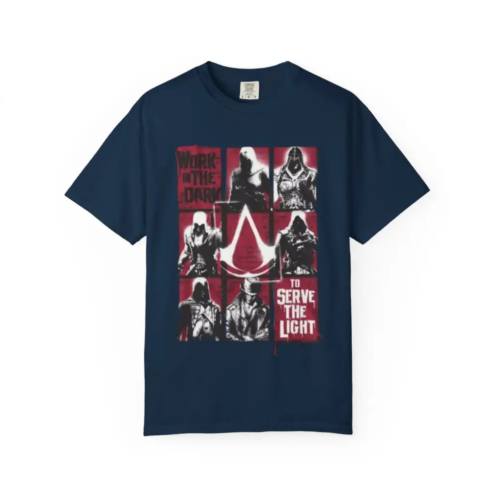 Chill Vibes Tee with Relaxed Fit and Sewn In Label - True Navy / S - T-Shirt