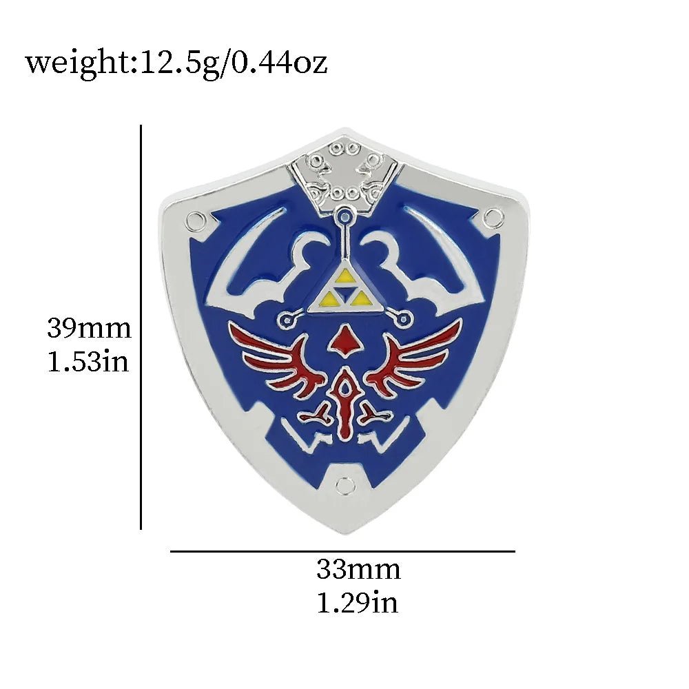 Classic Zelda Enamel Brooch Link Sword Lynel Shield Lapel Badge Pins - Gapo Goods - 