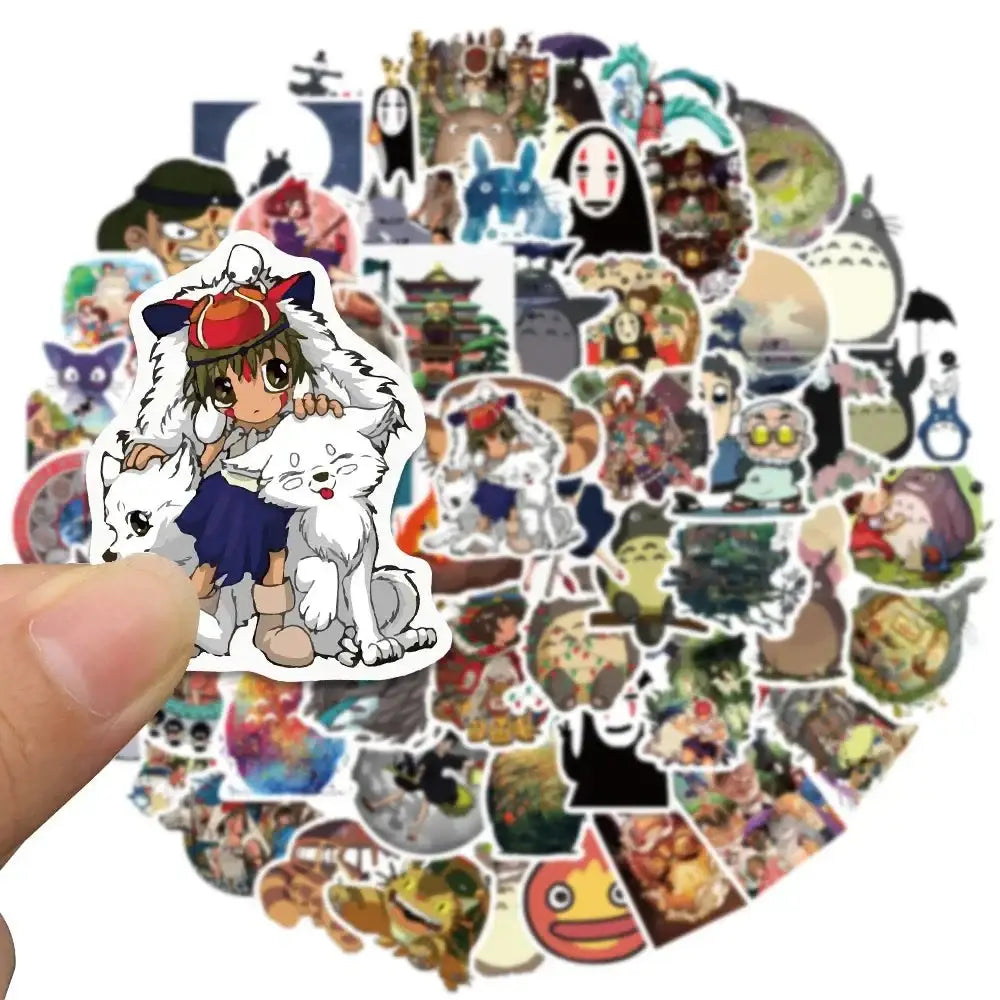 Anime Stickers - Waterproof Vinyl Decorative Stickers | Durable Cartoon Decals for Laptops & Skateboards Stickers