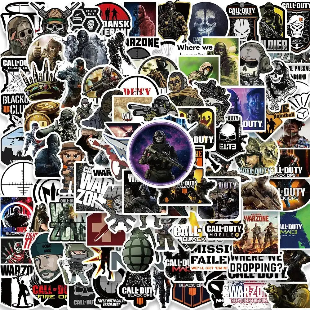 Call of Duty Stickers – Durable Gaming Console Decals | Cool Gamer Accessories 10 PCS Stickers