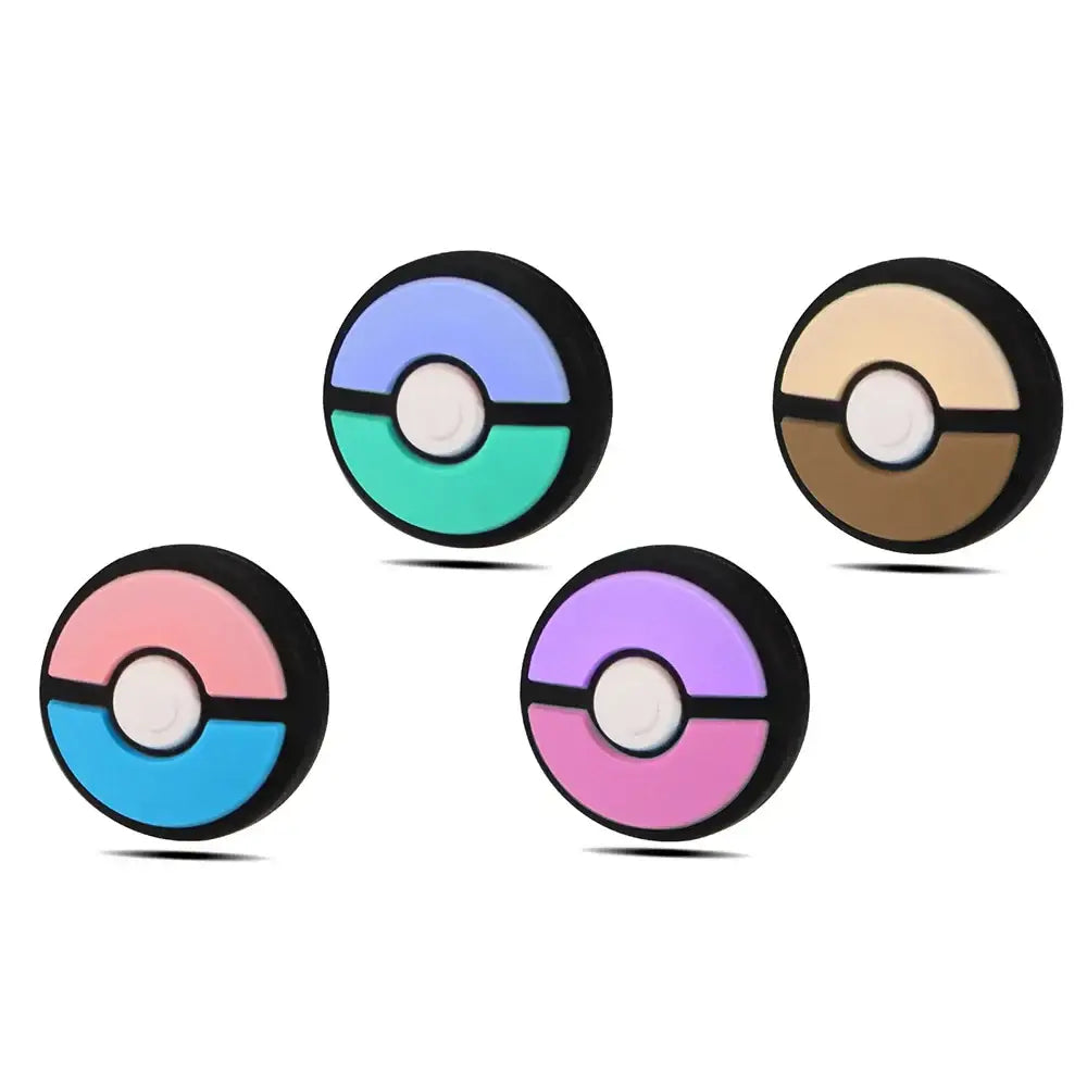 4pcs Cartoon Silicone Analog Thumb Grip Caps Compatible with Nintendo Switch OLED/Switch Lite/Switch Joystick Protective Cover type 5