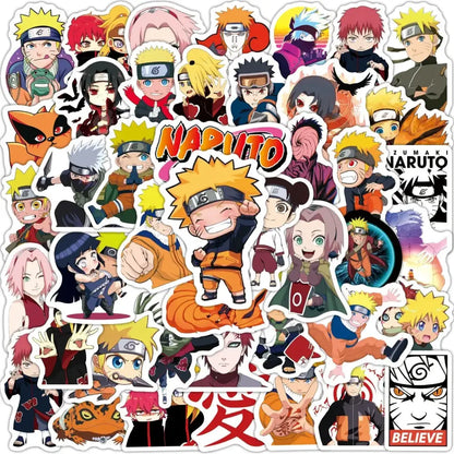 Naruto Anime Stickers - Durable Vinyl Decals for Laptops & Water Bottles, 10-100pcs 100PCS Stickers