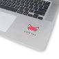 Fox Gamer Stickers – Cute Vinyl Kiss Cut Decals | Adorable Chibi Style Pack 2" × 2" Transparent Paper products