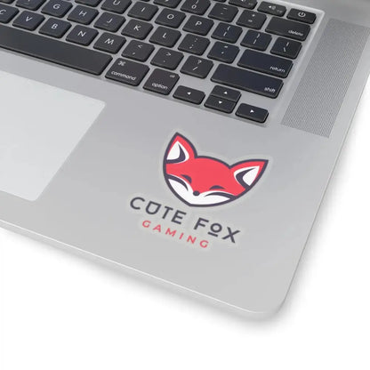 Fox Gamer Stickers – Cute Vinyl Kiss Cut Decals | Adorable Chibi Style Pack 3" × 3" Transparent Paper products