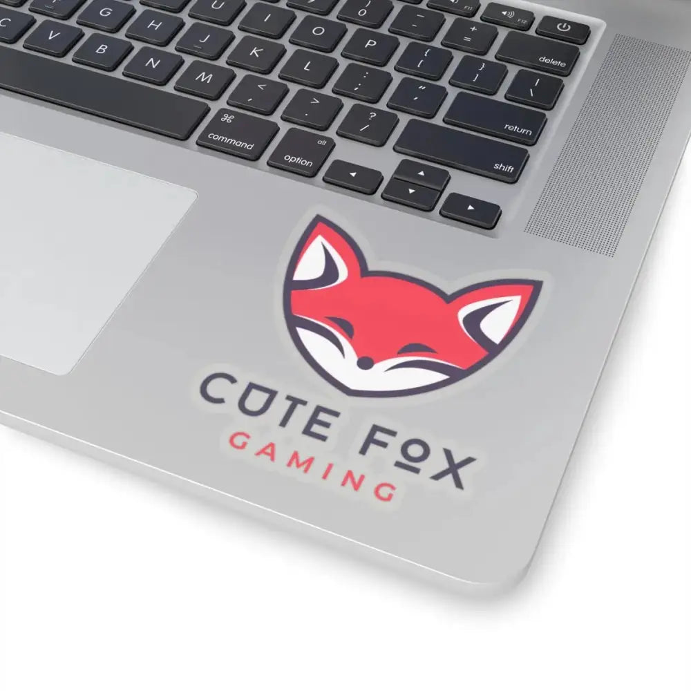 Fox Gamer Stickers – Cute Vinyl Kiss Cut Decals | Adorable Chibi Style Pack 4" × 4" Transparent Paper products