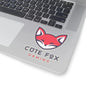Fox Gamer Stickers – Cute Vinyl Kiss Cut Decals | Adorable Chibi Style Pack 4" × 4" Transparent Paper products