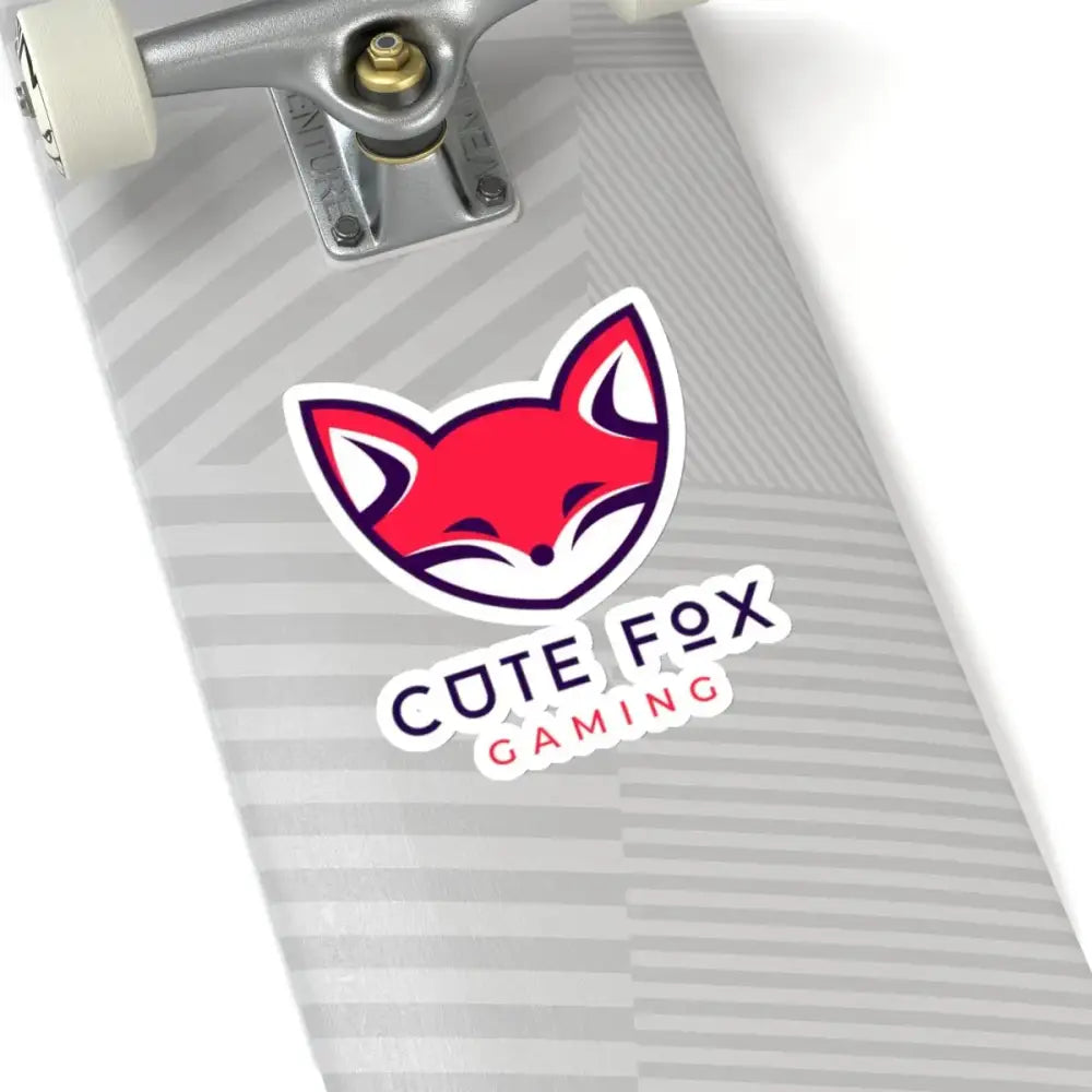 Fox Gamer Stickers – Cute Vinyl Kiss Cut Decals | Adorable Chibi Style Pack 6" × 6" White Paper products
