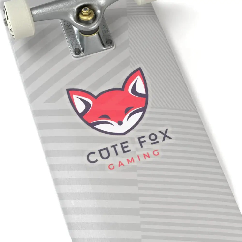 Fox Gamer Stickers – Cute Vinyl Kiss Cut Decals | Adorable Chibi Style Pack 6" × 6" Transparent Paper products