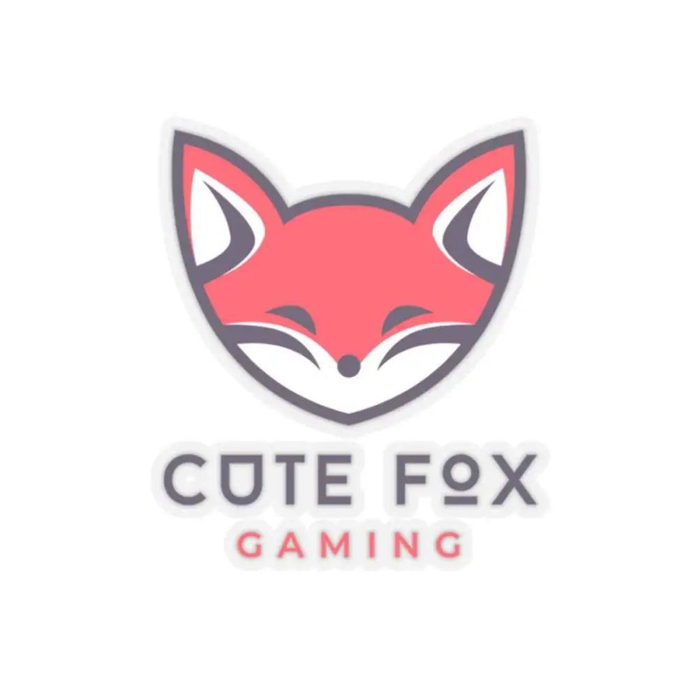 Cute Fox Stickers - Durable Vinyl Kiss Cut Stickers for Gaming & Laptop Decor 2" × 2" Transparent Paper products