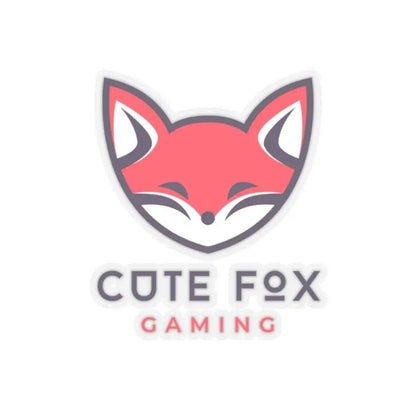 Cute Fox Stickers - Durable Vinyl Kiss Cut Stickers for Gaming & Laptop Decor 2" × 2" Transparent Paper products