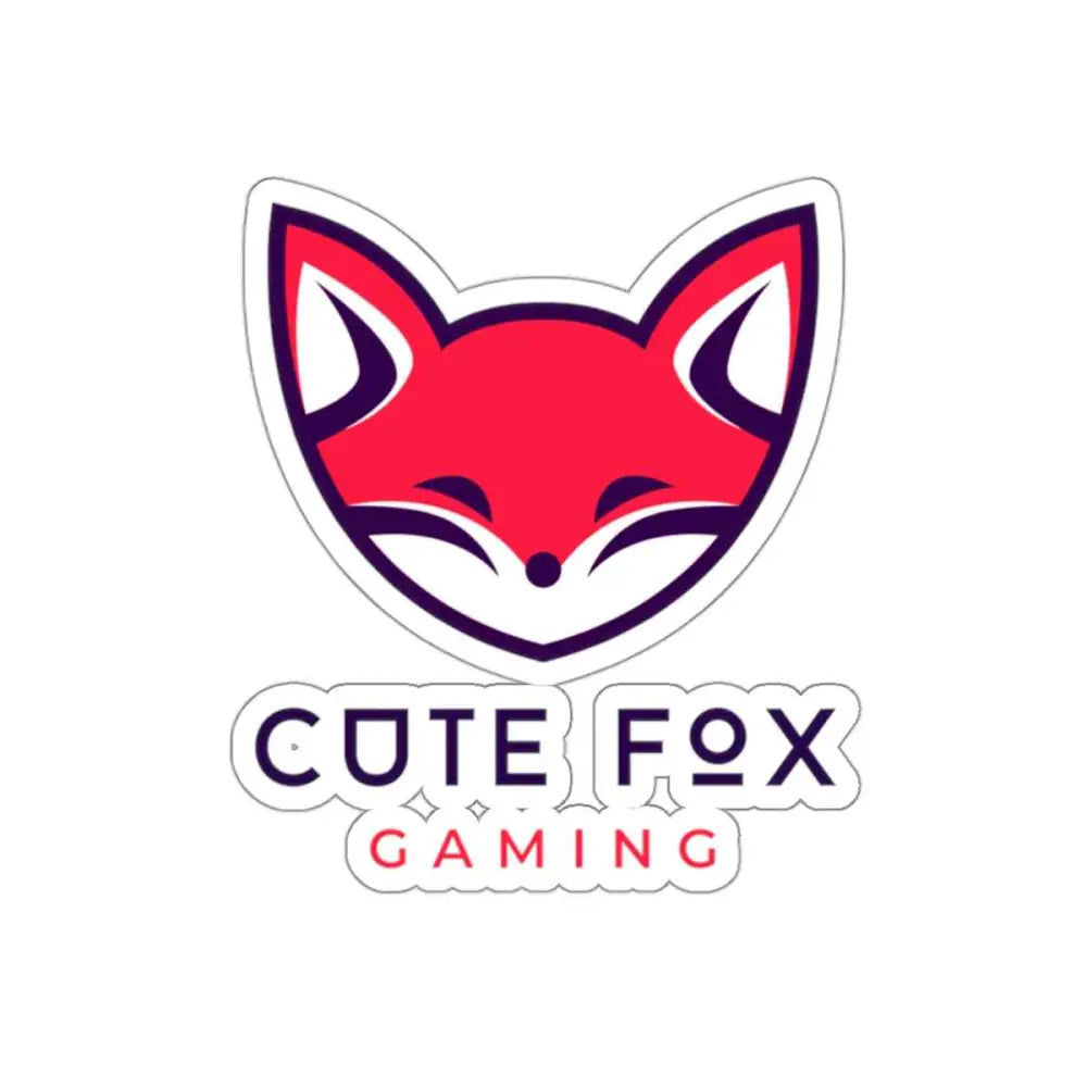 Cute Fox Stickers - Durable Vinyl Kiss Cut Stickers for Gaming & Laptop Decor 6" × 6" White Paper products