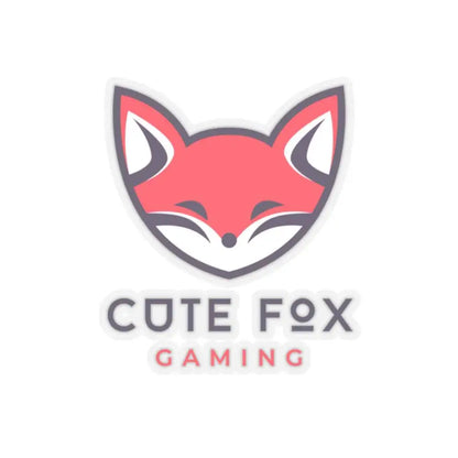Cute Fox Stickers - Durable Vinyl Kiss Cut Stickers for Gaming & Laptop Decor 3" × 3" Transparent Paper products