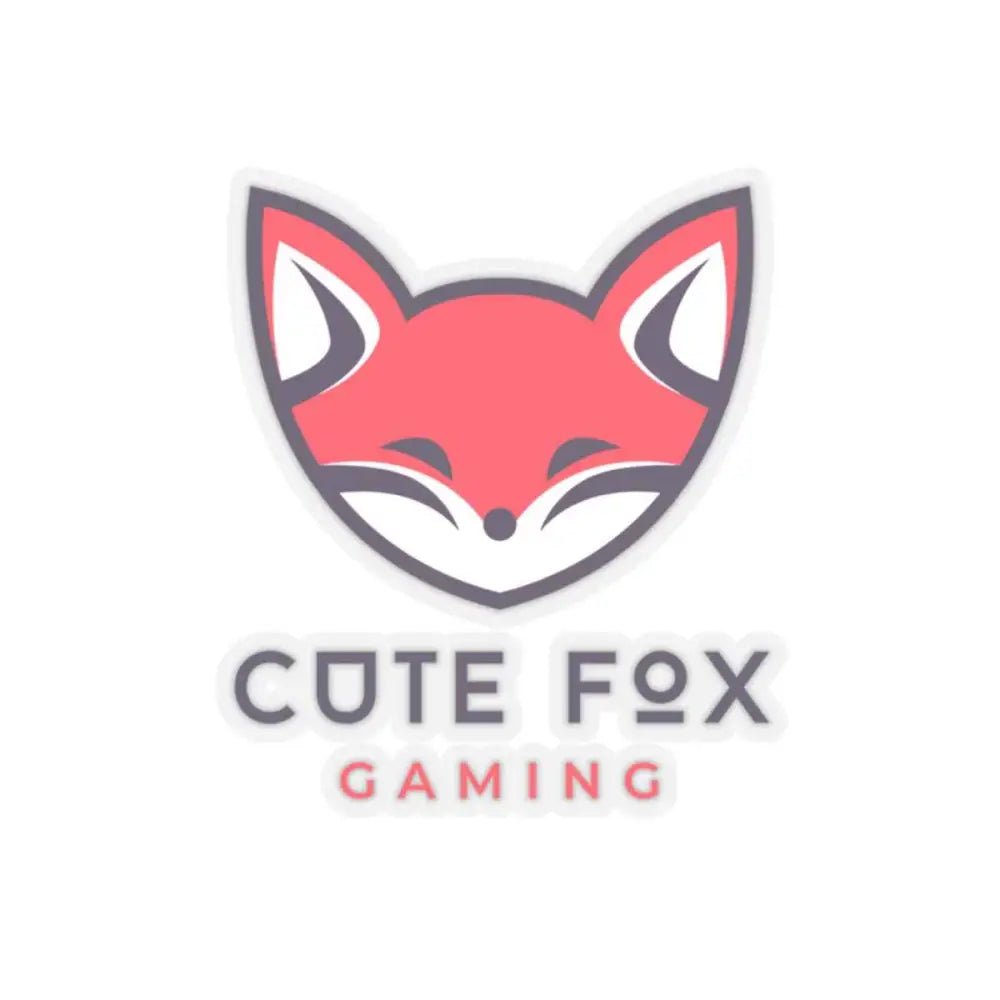 Cute Fox Stickers - Durable Vinyl Kiss Cut Stickers for Gaming & Laptop Decor 6" × 6" Transparent Paper products