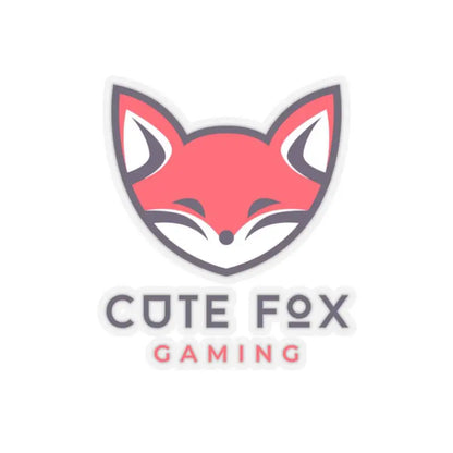 Cute Fox Stickers - Durable Vinyl Kiss Cut Stickers for Gaming & Laptop Decor 4" × 4" Transparent Paper products