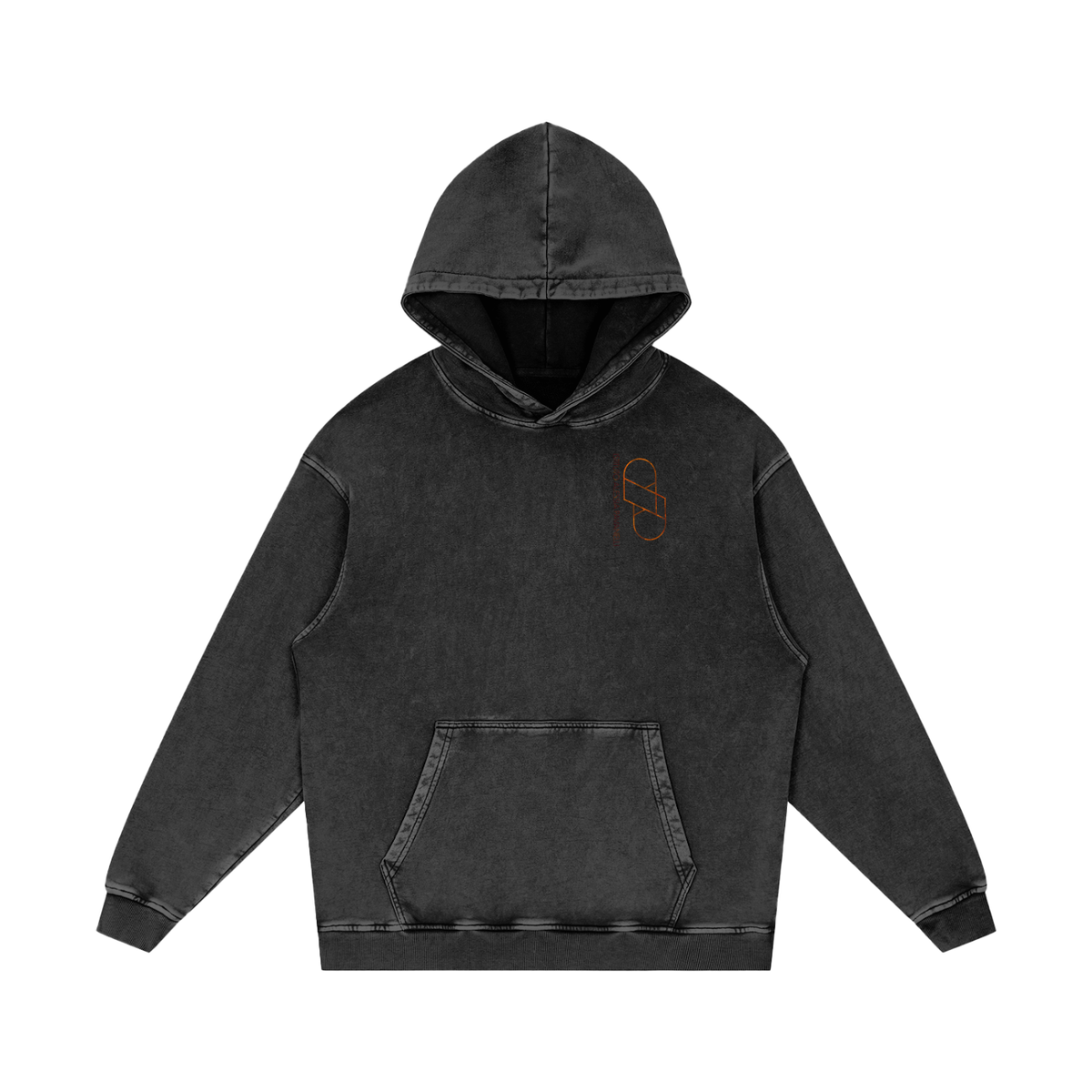 Heavyweight Washed Loose Cotton Extraction Hoodie