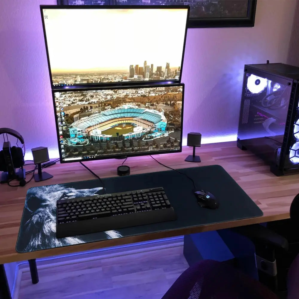 Gaming Mouse Pad Large 31.5 x 11.8in Topographic Keyboard Mousepad for Non-Slip Base and Stitched Edge, Extended Desk Pad XL Desk Mat (Black)