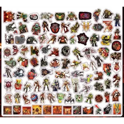 Doom Eternal Stickers That Slay for Epic Gamer Gifts - Doom 100 pcs