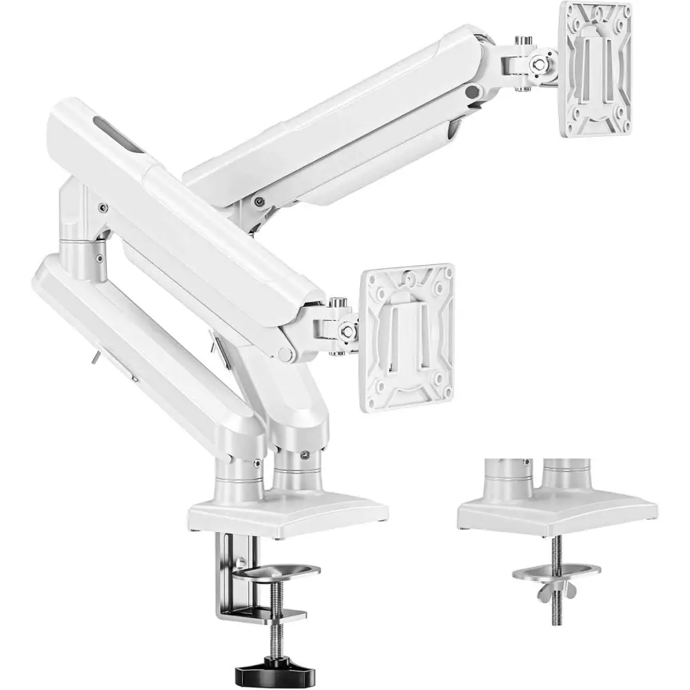 Dual Monitor Arm | Ergonomic Desk Mount for 22lbs Per Arm | VESA Compatible Monitor Desk Mount