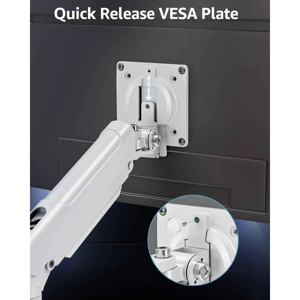 Dual Monitor Arm | Ergonomic Desk Mount for 22lbs Per Arm | VESA Compatible Monitor Desk Mount