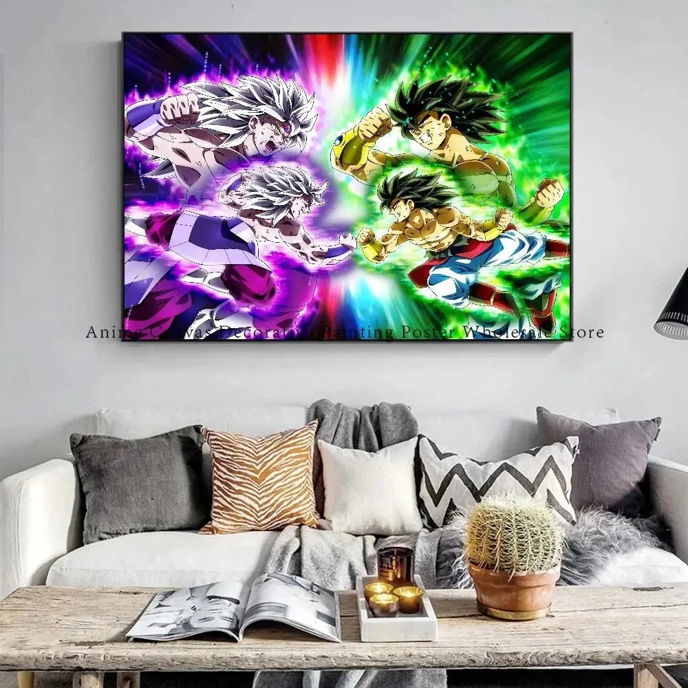 Dragon Ball Goku Poster Canvas Painting - Fashionable Home Room Decor - Gapo Goods - Wall Art