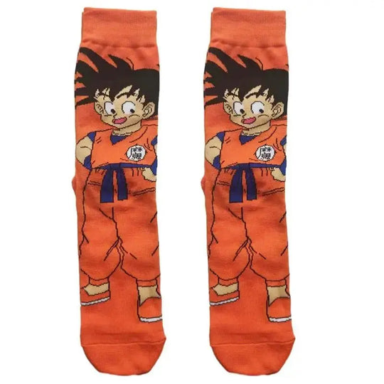 Dragon Ball Z Socks - Mens Cotton Anime Long Socks featuring Piccolo Vegeta Master Roshi and Torankusu Figures - Gapo Goods - Apparel