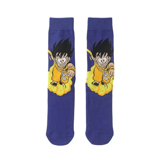 Dragon Ball Z Socks - Mens Cotton Anime Long Socks featuring Piccolo Vegeta Master Roshi and Torankusu Figures - Gapo Goods - Apparel