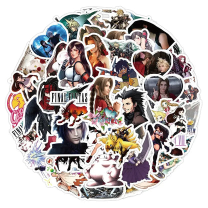 Final Fantasy Stickers – Waterproof Vinyl Decals | Durable Scratch Resistant Pack 60PCS Paper products