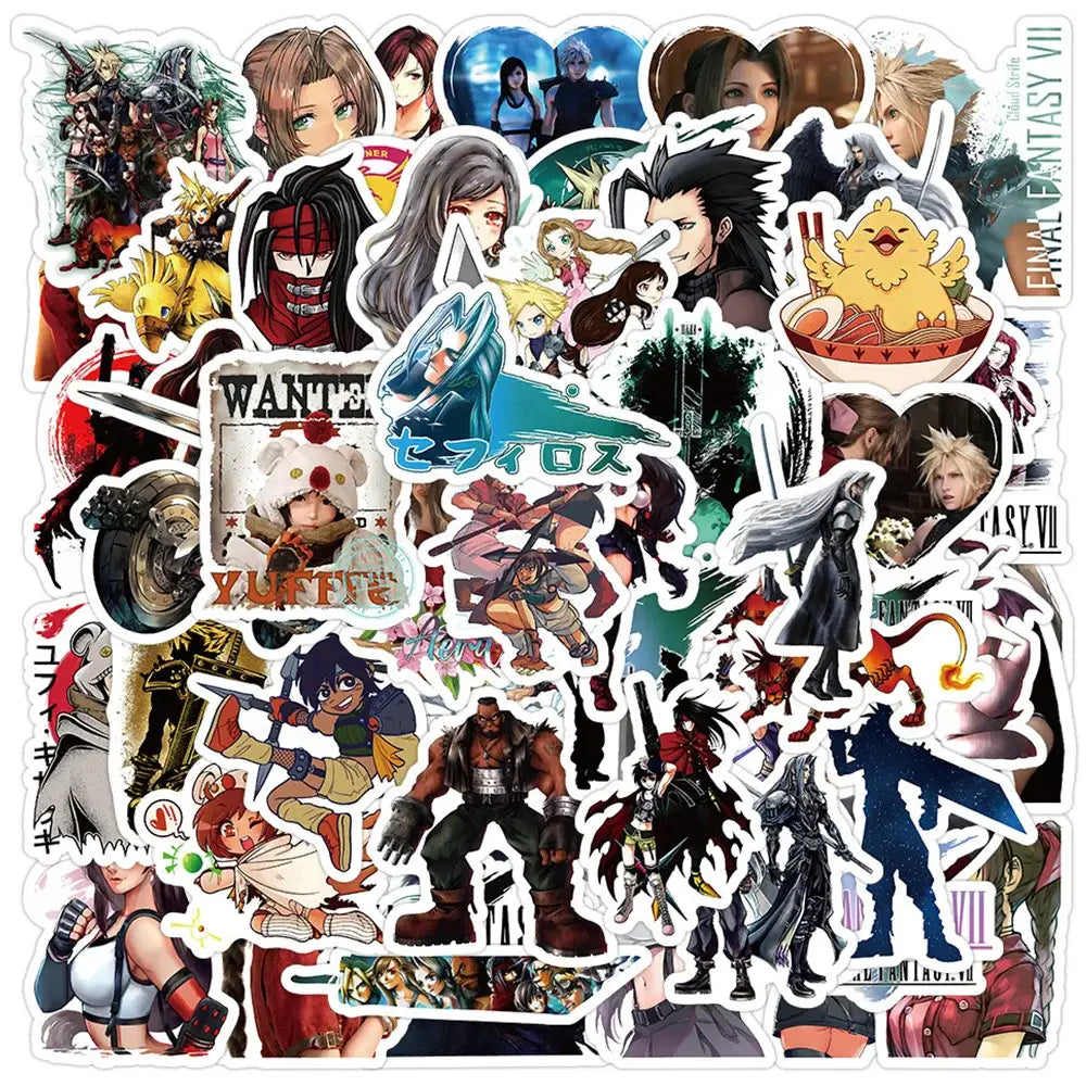 Final Fantasy Stickers – Waterproof Vinyl Decals | Durable Scratch Resistant Pack Paper products