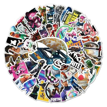 Fortnite Character Stickers - Laptop Decal Collection Featuring Waterproof Vinyl & Graffiti Art Paper products