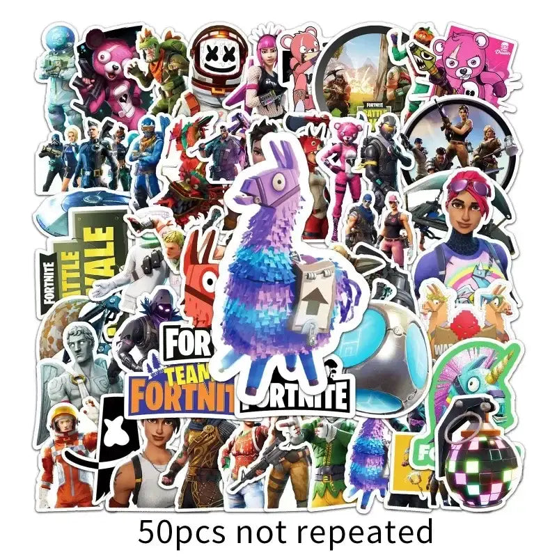 Fortnite Character Stickers - Laptop Decal Collection Featuring Waterproof Vinyl & Graffiti Art TH-008 Paper products